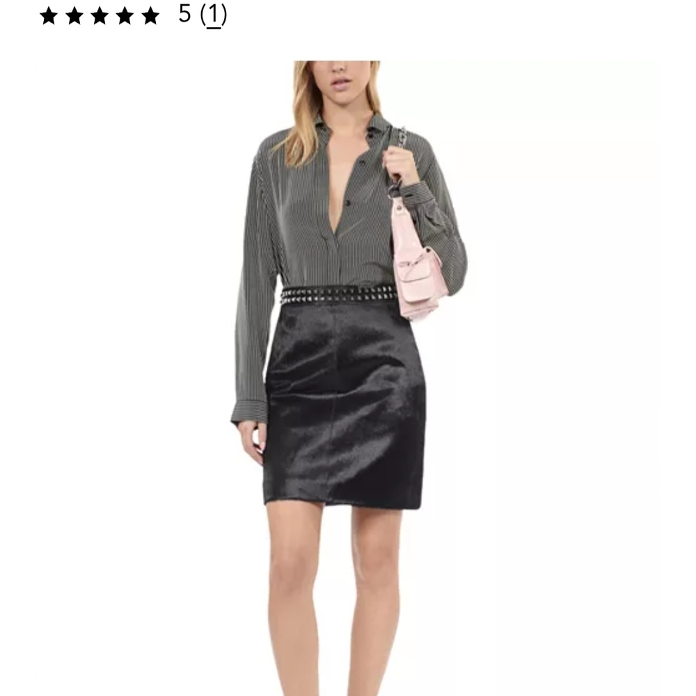 The Kooples Black Mini Pencil Skirt